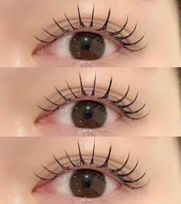 【まつ毛への負担が少ない】 フラットラッシュ(120本)