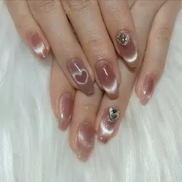 🩷オフなし🩷ハートマグネットネイル♡2本✨️