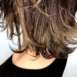 カット+白髪ぼかしカラー