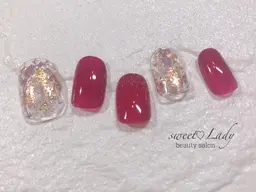 【トキメキコース】*ワンカラー/グラデーション*両手合わせてデザイン・アート5本まで