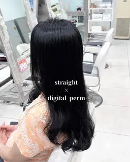 🐧ストデジ🐧髪質改善ストレート&毛先パーマ　カット＋デジタルパーマ＋縮毛矯正