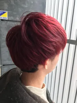 メンズ似合わせカット＋ケアブリーチ込みのダブルカラー＋ナノスチームヘアケアトリートメント