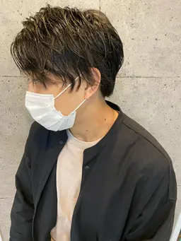 《メンズおまかせコース》似合わせカット＋カラーorパーマor顔まわりのストレート＋眉カット💇ヘアセットレクチャーまで✨