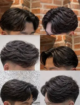 デザインカットコース＋眉カットサービス　メンズ