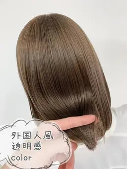 リタッチカラー（3㎝以内/白髪染めも可）シャンプーブロー込み\4720→￥4200