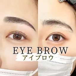 👑大変身2点set👑韓国眉も💓【美眉アイブロウ&まつげパーマorマツエク100本】