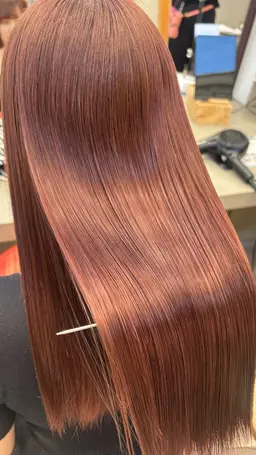 《ブリーチカラー》リタッチ(2~5cm)＋暖色カラー＋口コミで4stepトリートメント無料‼️🦩💓