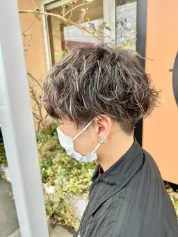 メンズの方にオススメ🙆‍♀️カット＋スパイラルパーマ/波巻きパーマ