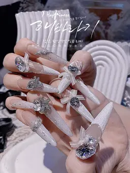 当店人気No1️⃣[チップ長さ出し]アート・ストーン付け放題