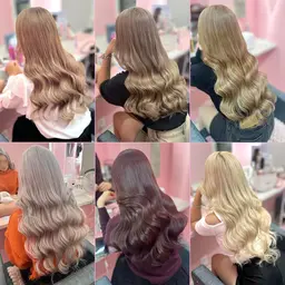 ❕Wカラー（ブリーチ）＋シールエクステ80本💎韓国ヘア🇰🇷ロングタイプ** ※補足説明を必ずお読み下さい！