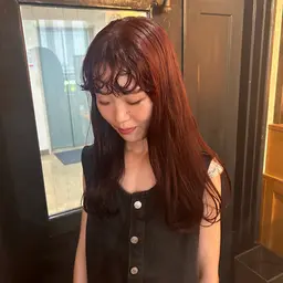 コールドパーマ+カラー+カット+卵殻TR🤎