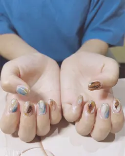 【オフ有ニュアンスネイル90分】こちらはお時間内であればお好きなデザインがやり放題になります❣️