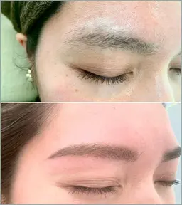 ヘアカット+眉ワックス脱毛