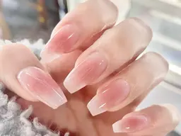 「自爪初回オフ無料」チークネイルモデル練習価格