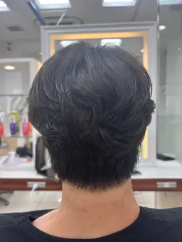 😎メンズカット＆ナチュラルパーマ＆Aujuaトリートメント