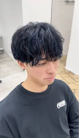 【メンズカット+ツイストスパイラルパーマ】カット✂️+ツイスパ🌀+トリートメント🌈※パーマの種類変更可能