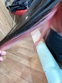 ［インナーカラーorイヤリングカラー］《ブリーチ/前処理付💊/ダブルカラー/デザインカラー/》