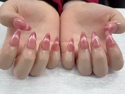 ★チップ長さだし♪マグネットフレンチネイル