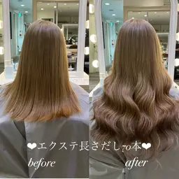 🫧憧れロングに🫧長さだし70本🐰🎀（調整カット込み）