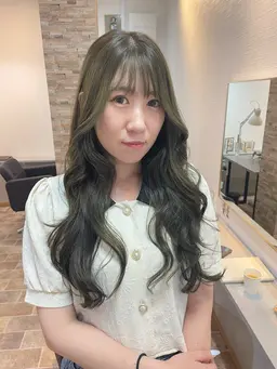 🌙【ブリーチなし】透明感ダブルカラー/カット/リペアtr🌙