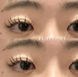 🐻ブラウンカラーWフラットラッシュ100本(50束)コーティング付き¥ 5,480オフあり+550🐻