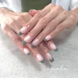 simple designミラー/マグネット/フラッシュ/フレンチ/グラデーション/ワンカラーストーン10個【ご新規様】