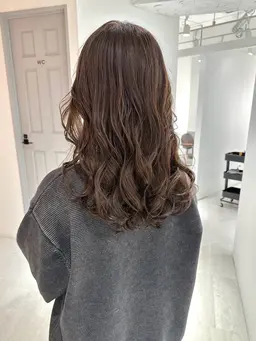 【🩶韓国風パーマ🩶】カット+コテ巻き風デジタルパーマ+髪質改善トリートメント