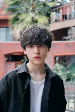 当店スタイリストカット+シャドウパーマ