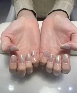 🐻マグネット・オーロラネイル オフ込み🩷フィルイン施術