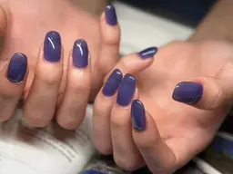 【オフ込み】🌙シンプルワンカラーネイル