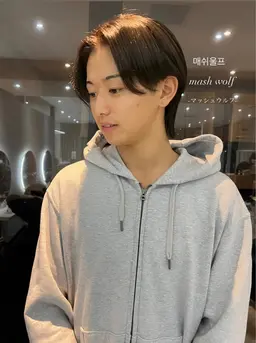 🩶中性ウルフからスパイキーまでメンズカット✂︎🖤