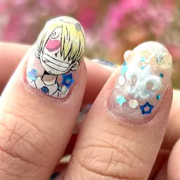 痛ネイル1本➕60分アートし放題🎨(持ち込み・おまかせ🆗パーツ付)/26日🈳