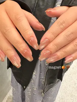 マグネットネイルorミラーネイルorフラッシュ  ワンカラー🩵オフあり