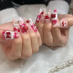 【直前割❣️】オフなし🍒「アプレジェルチップ」長さだし10本💅🏻アートフリー🎨150分アートし放題🎨