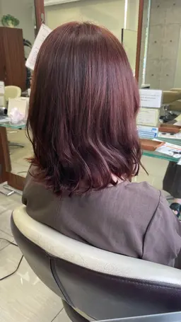 🦩ピラミンゴカラー🦩赤、ピンク、高彩度♪ブリーチなしで透明感暖色カラー✨