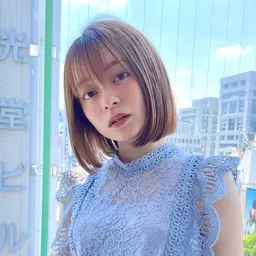 ❤️‍🔥ホットペッパー人気ボブカット❣️＋ケアカラー＋柔らか縮毛矯正＋内部補修トリートメント