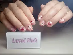 カラー/マグネット➕シンプルドットアート(2種ジェル選べます🩵)