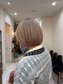 ブリーチ有りダブルカラー(リタッチ、全頭)