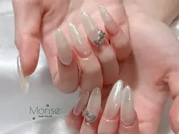 スピード＆技術向上メニュー💜チップ長さだし💅ミラーネイル