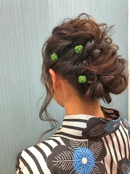 浴衣お着付け+ヘアセットさらに可愛くなってデートいきましょう！！