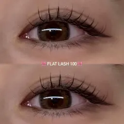 束間マツエク˚✧セーブル100本🤎美容液コーティング➕オフ込み （ フラットラッシュ➕¥1000 ）
