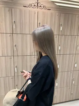 【カット、縮毛矯正、カラー】