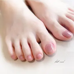 【オフ無しネイルケア込み✨】フットネイル ワンカラー