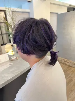 【メンズ限定】💙似合わせカット+全頭ハイライト+透明感艶カラー🩵