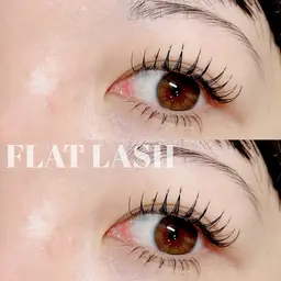 【目力UP!】フラットラッシュ120本orバインド80束&下まつ毛エクステ¥8000