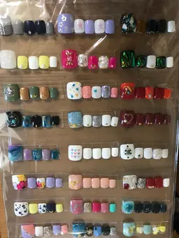 フット選べる定額ネイル オフ別 サンプルからお選びください。