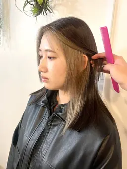 インナーカラー＋全体カラー𓂃◌𓈒𓐍