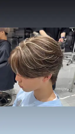 【先着3名限定】カット＋ホワイトメッシュ