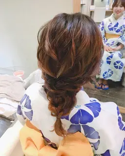 ヘアセット＋浴衣着付け
