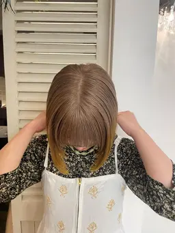 ダメージレスカラー＋髪質改善トリートメント💆🏼‍♀️⭐️　minimo限定クーポン❕